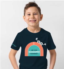 Sooperyoo navy t-shirt merchandise